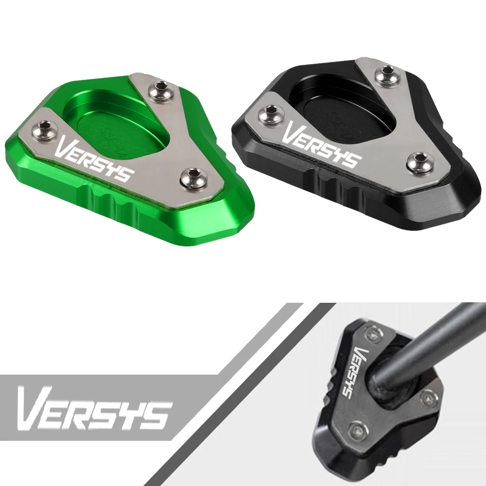 

Motorcycles Accessories Foot Side Stand Enlarger Plate Pad Kickstand Extension For KAWASAKI VERSYS-X300 ABS 2016-2024 2023 2022