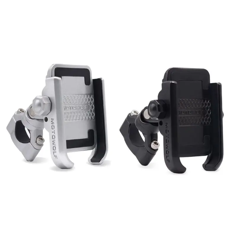 Metal Motorcycle Bike Phone Holder Aluminum Alloy Bracket GPS Clip Universal Phone Stand D5QC