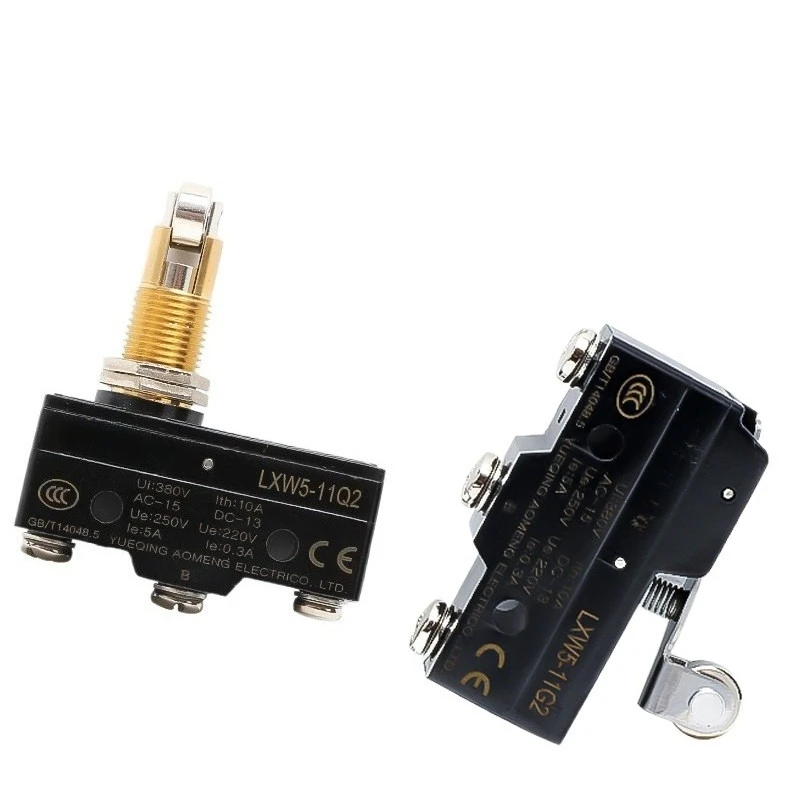 LXW5-11G1/G2/Q1/M 3-Pin Silver Contact Micro Limit Switch Small Travel Switch for CNC Machine Tool Positioning & Conveyor