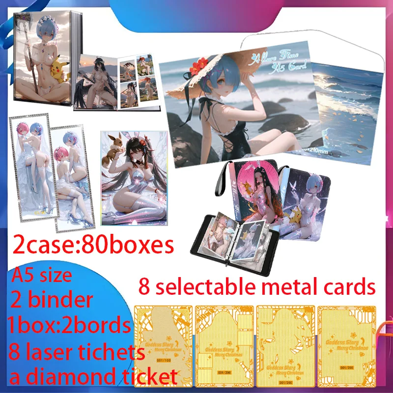 

Newest Allure Time A5 Waifu Boards Goddess Story Collection Card Swimsuit Bikini Booster Box Habbies Gift