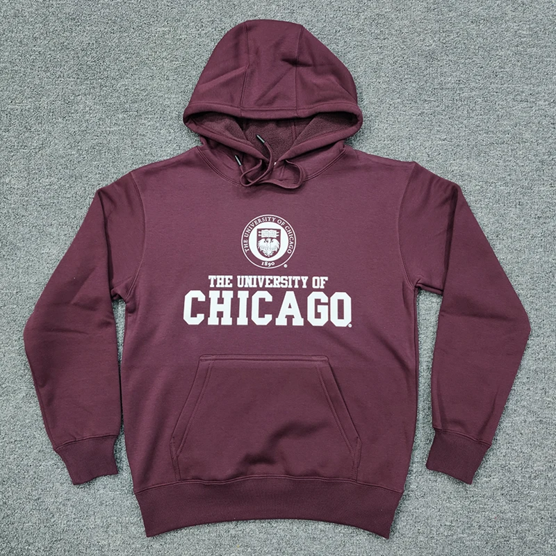 

Uchicago Hooded Jaet Thin Fce Winter Youth Casual Loose Fit Sweatirt ex College orm Lightweight Padded Coat