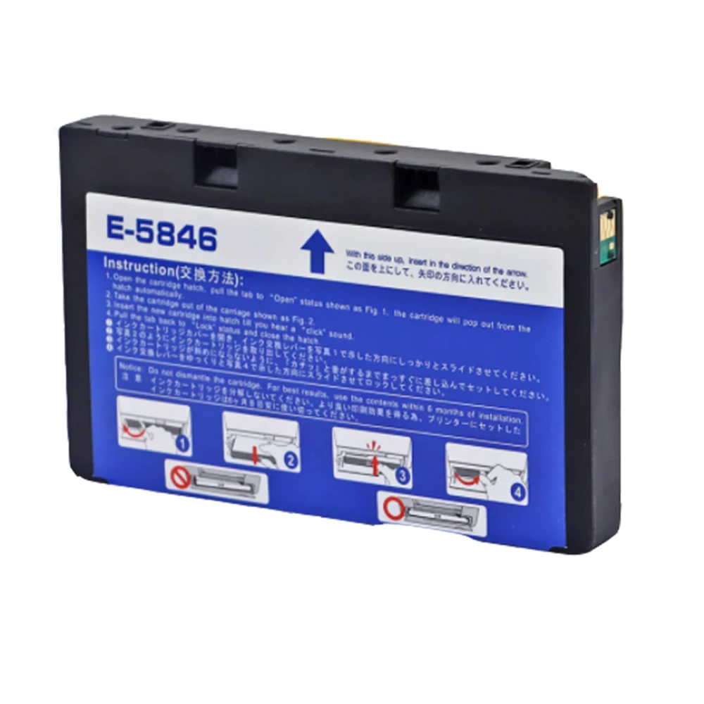 ตลับหมึกพิมพ์ T5846 1 ชิ้น/2 ชิ้น ใช้ได้กับเครื่องพิมพ์ Epson Picture Mate PM200 PM240 PM260 PM280 PM290 PM225 ตลับหมึกเต็ม