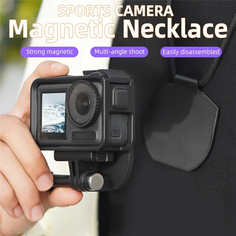 Upgraded Camera Neck Mount For DJI Pocket 3 Magnetic Neck Mount Sports Camera First View Shooting Chest Mount Accessory