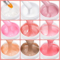 Milky White Clear Pink Color 20ml Hard Jelly Extension Nail Gel Polish Soak Off UV Construction Gel Varnish Manicure Tips Tools