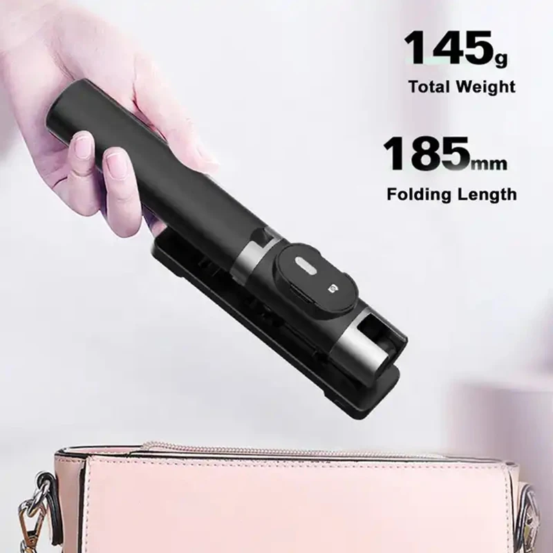 Portable Wireless Bluetooth Selfie Stick Tripod with 2 Fill Light Foldable Mini Phone Stand Holder Tripod for Mobile Smartphone