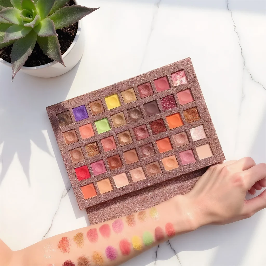 40-Color Eyeshadow Palette - Matte Shimmer Glitter Metallic with Mirror, Perfect Birthday Gift