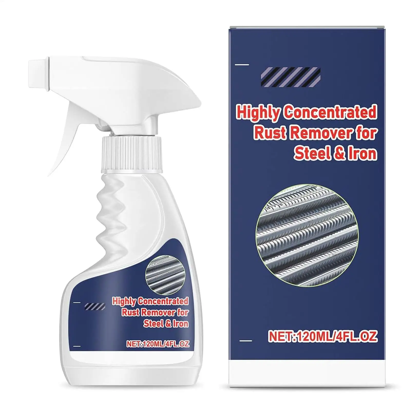 Multi-Surface Cleaner Rust Remover Spray HeavyDuty Cleaner For Aluminum Iron Steel Copper Brass Chrome Automotive Bathroom 120ml