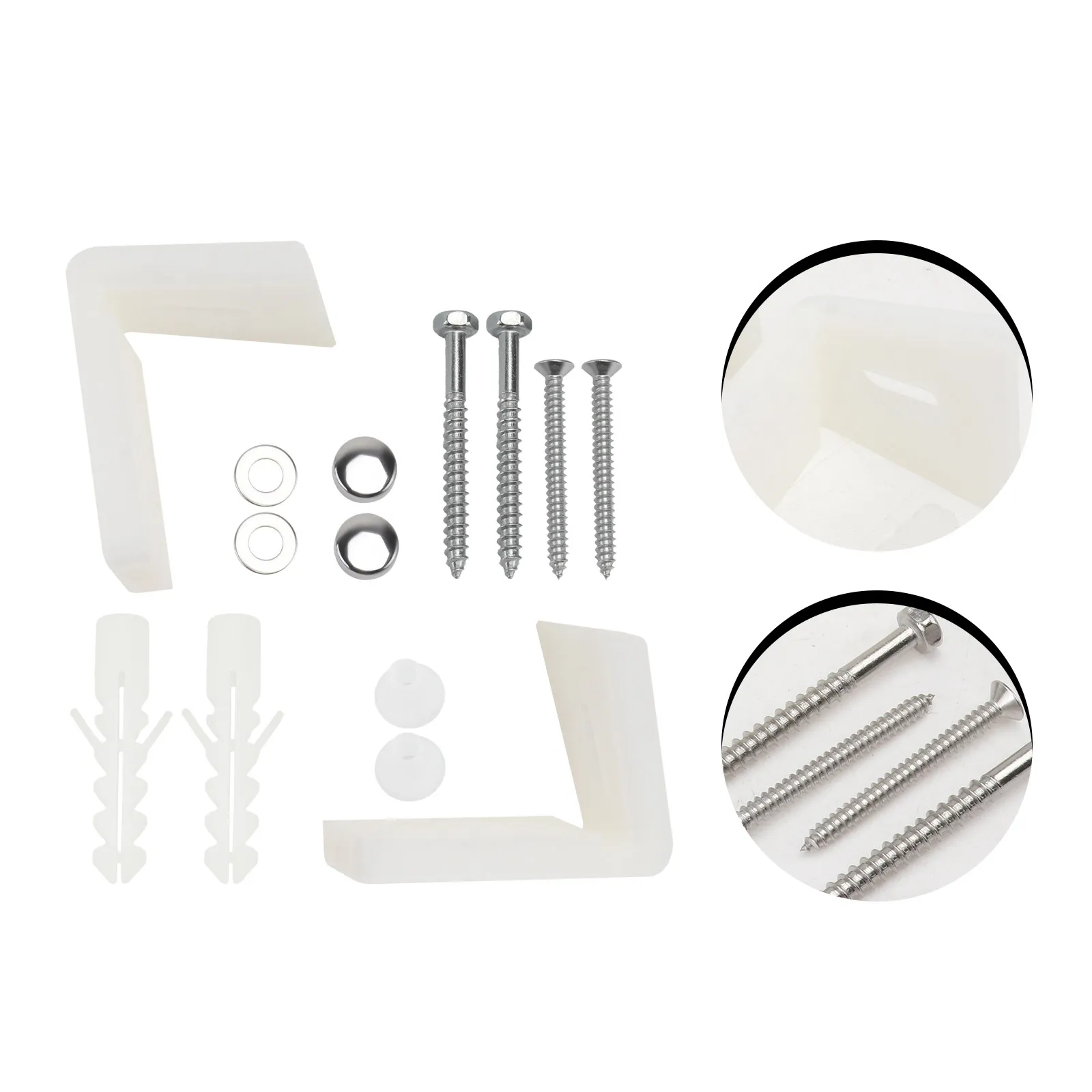 

1 set 1 Set Seat Hinge Bolts Fixing Accessories For Bathroom Toilet Durable Screw Replacement Parts Toilet Seat Accessories