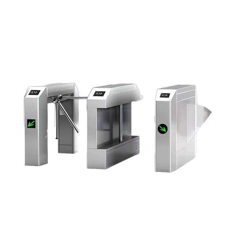 Facial Recognition Payment Machine Tripod Turnstile Ticketing System Card Access Entry/Exit Gate Factory Swing Gate Stainless
