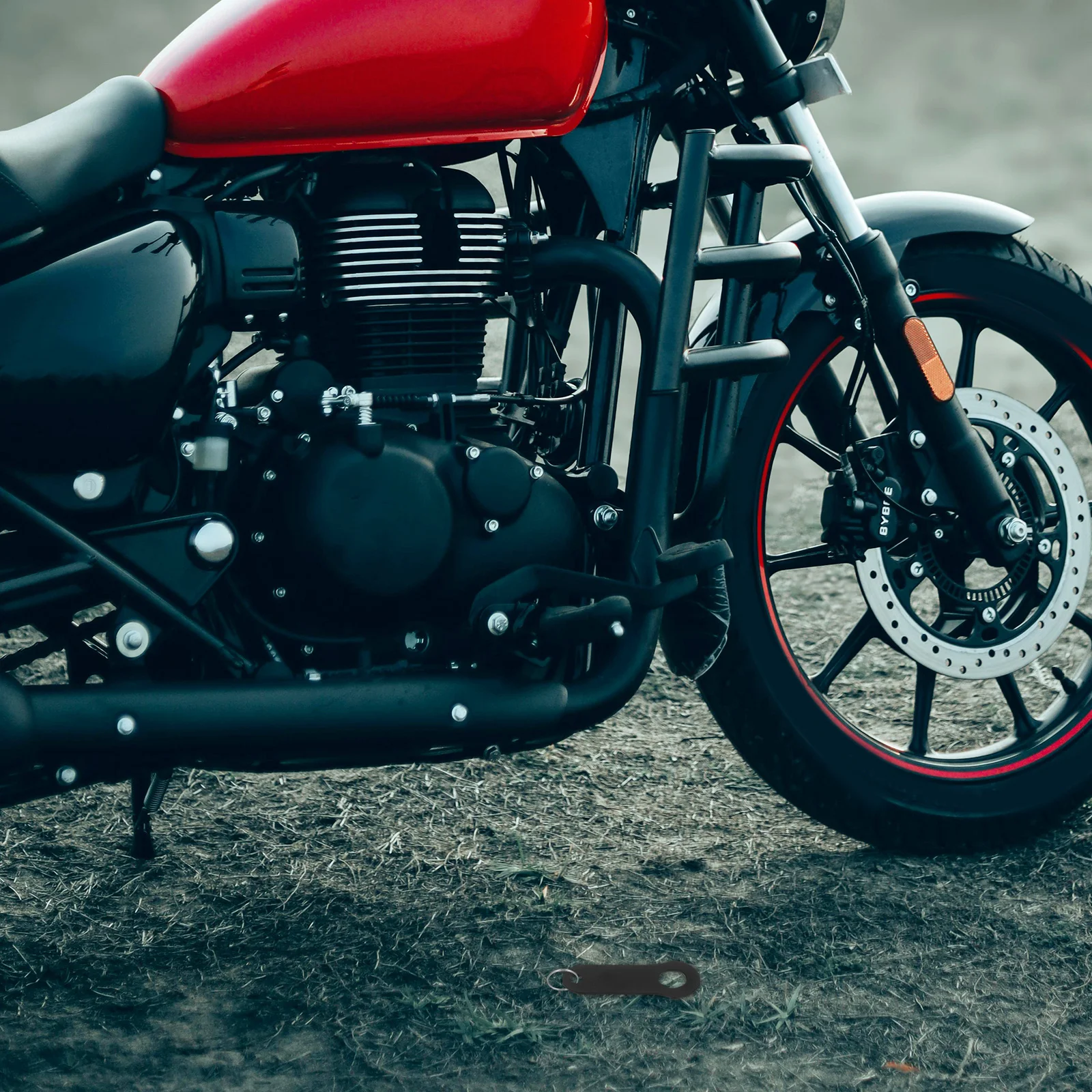 شماعة جرس الدراجة النارية من الفولاذ المقاوم للصدأ من Gatuida مع ملحق ركوب محظوظ بلمسة نهائية مصقولة للسفر الآمن #1