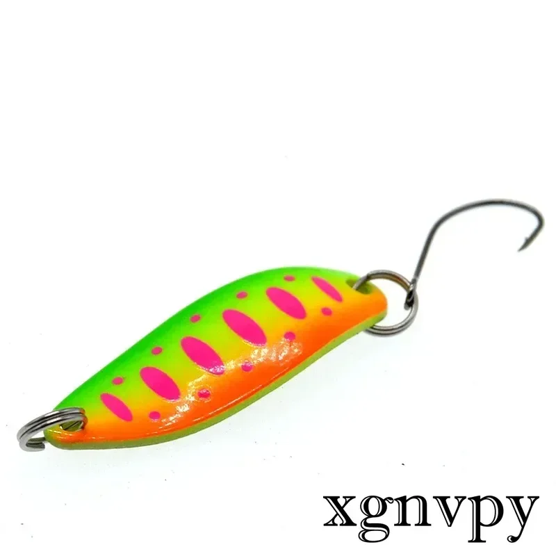 xgnvpy obrotowy Spinner przynęta wędkarska 3.4cm 3.5g łyżka cekiny metalowa twarda przynęta woblery Bass Pesca haczyki z piór jednoczęściowe