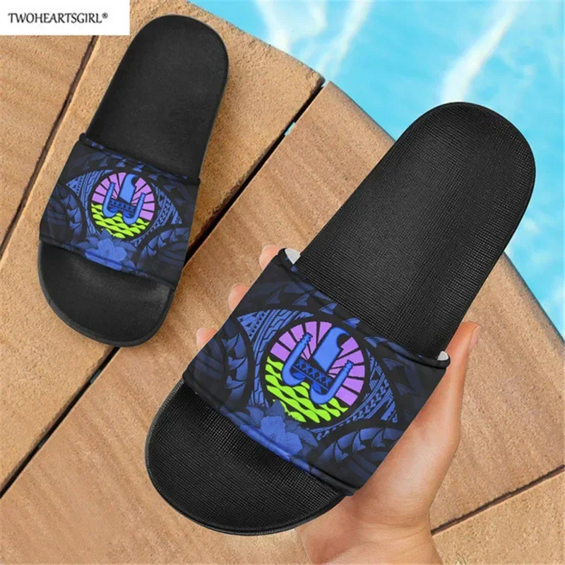 French Polynesia Tahiti Summer Slippers Women\'s Sandals Comfortable Slippers For Female Beach Sandals Ladies Open Toe Shoes