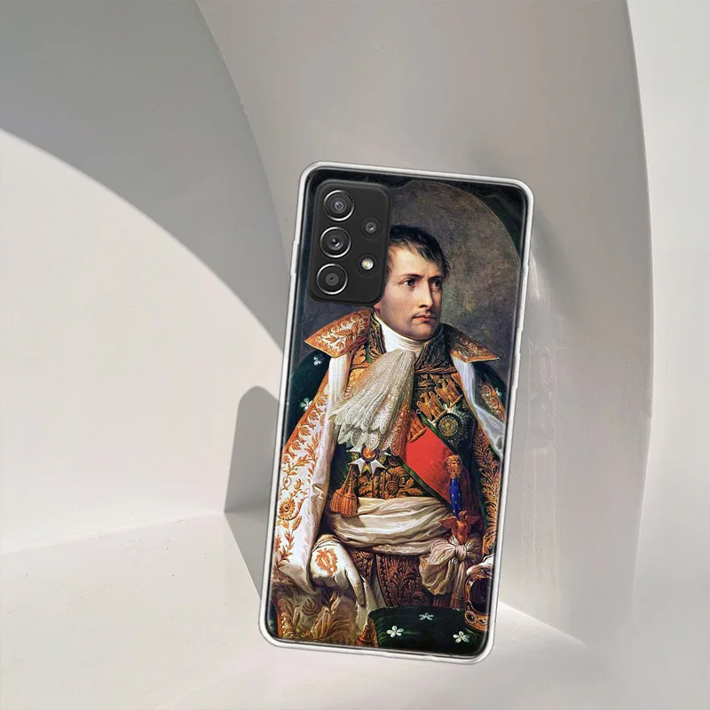 Napoleon Bonaparte Phone Case For Galaxy S23 S20 S21 FE Plus Samsung S24 S22 Ultra TPU Pattern S10 S10E S9 S8 S7 Edge Cover Soft