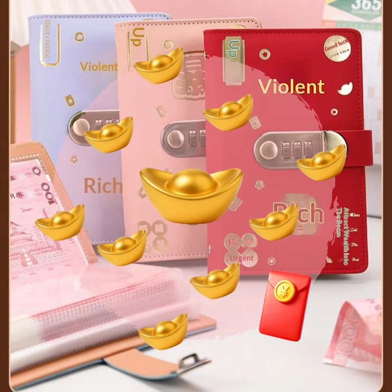 

Кошелек-органайзер для финансовых сбережений (1 шт.), книга для накоплений, сувенирная книга, сумка для хранения наличных