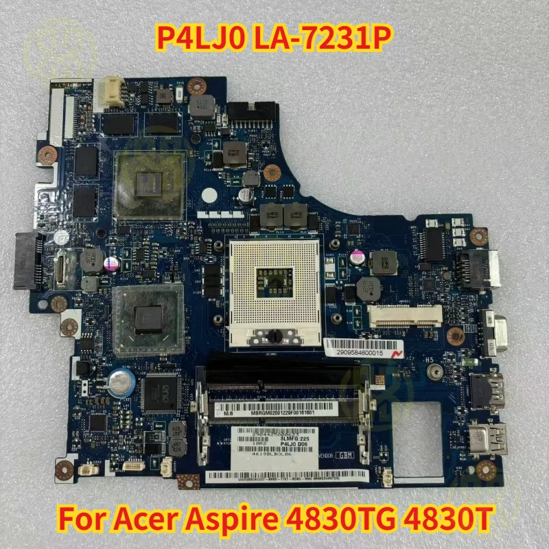 

P4LJ0 LA-7231P для Acer Aspire 4830TG 4830T Материнская плата ноутбука MBRGM02001 GT540M GPU 2 ГБ Тест в порядке
