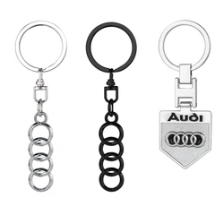 Porte-clés en métal avec logo de voiture 3D, porte-clés, accessoires pour Audi SLine S3, RS4, A4, B5 Gods, A3, 8P, 8V, 8L, A5 Horizon, C6, C5, A1, A7, A8, Q3, TT