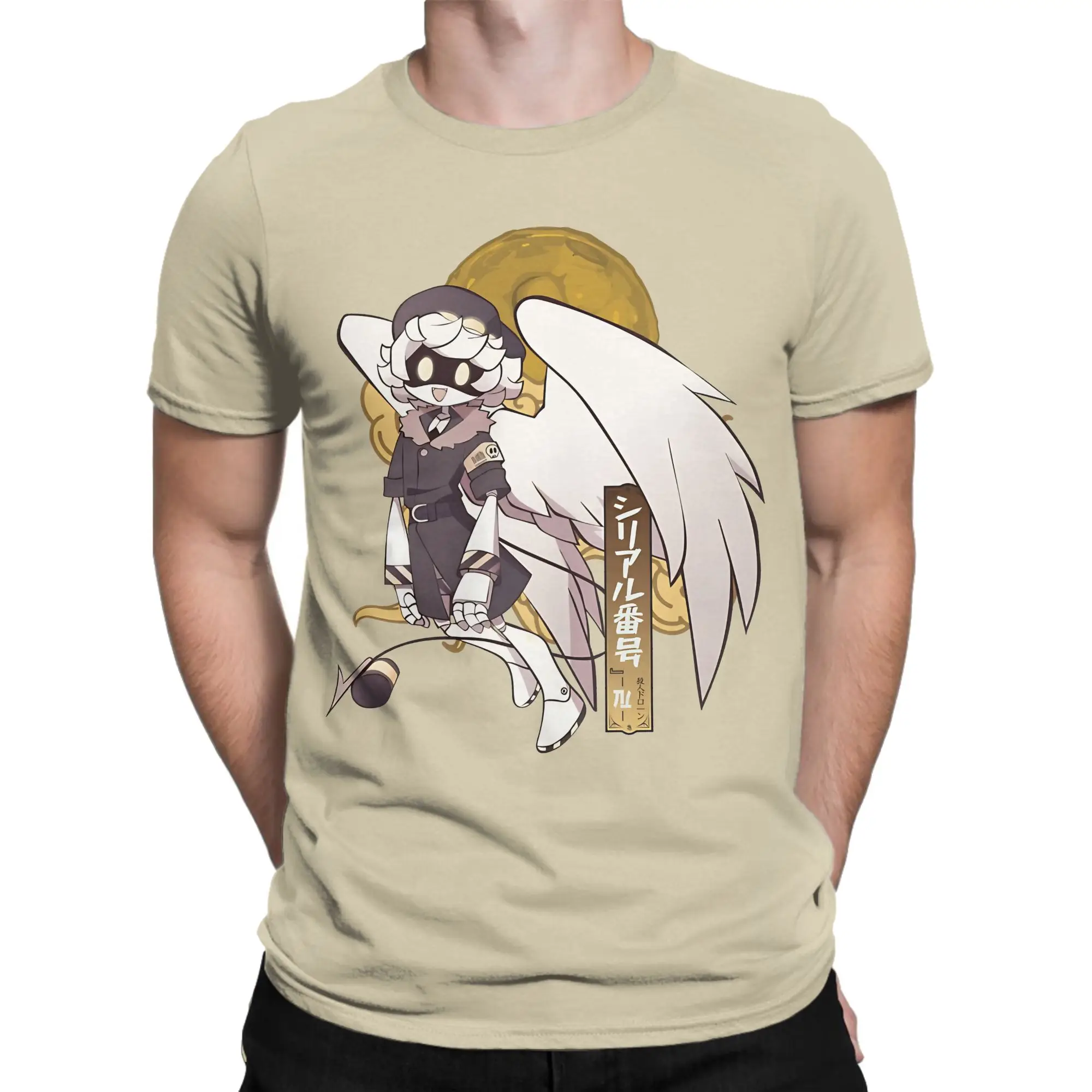 

Мужская футболка Serial Designation N Murder Drones, одежда из 100% хлопка, новинка, футболки с круглым вырезом с короткими рукавами, футболка 4XL 5XL