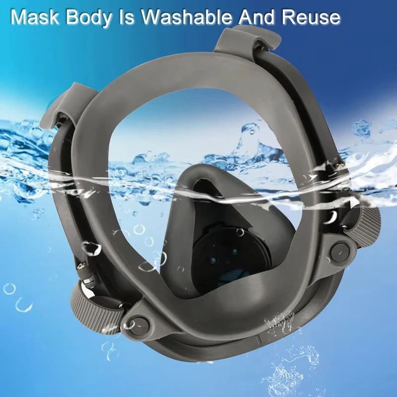 6800 Anti-Fog Gas Mask Full Face Industrial Painting Spraying Respirator Safety Work Filter Dust Proof Formaldehyde Protection