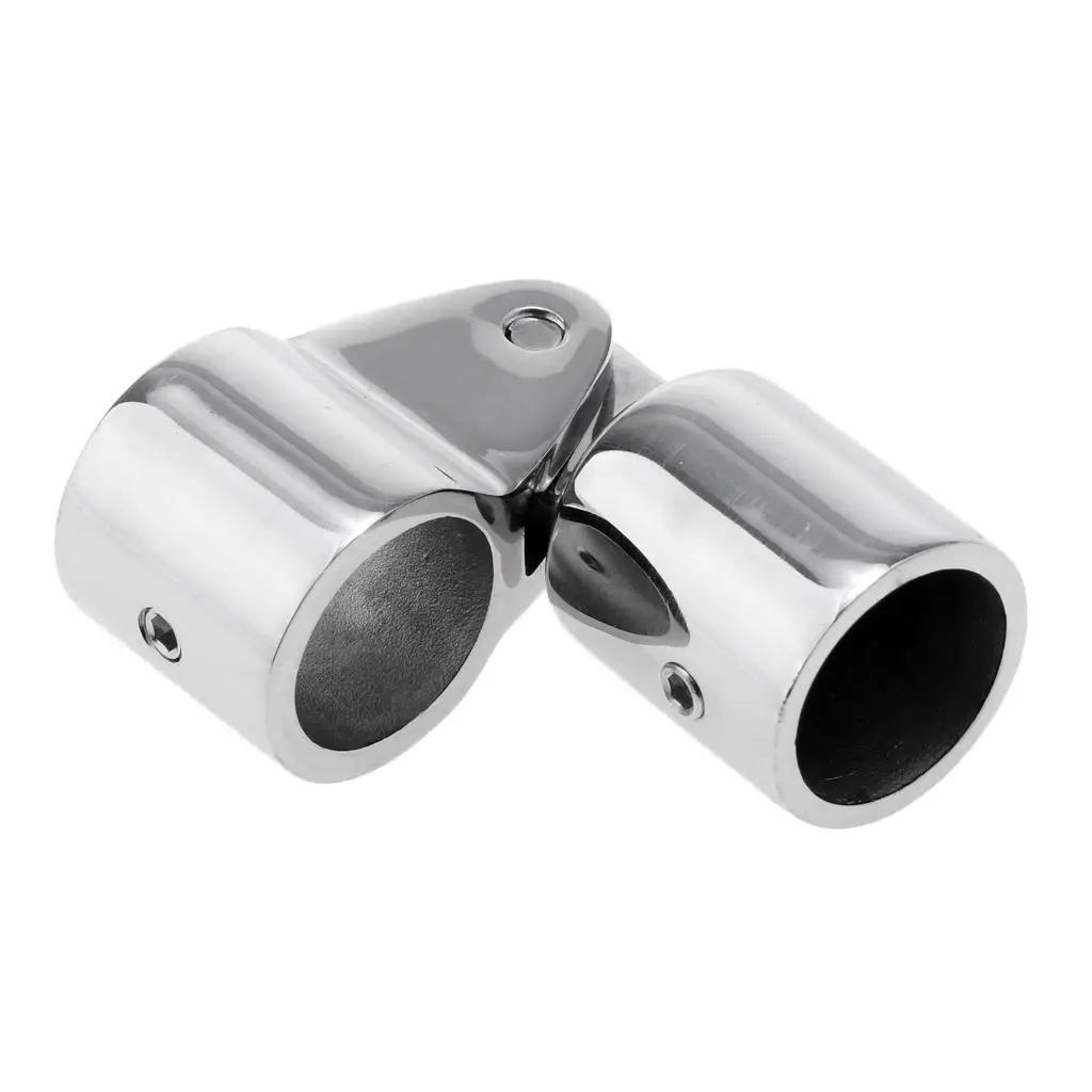 Marine Boat Awning Hand Rail Fitting 1 Inch (22mm) Elbow, 316 Stainless Steel Deck Hardware