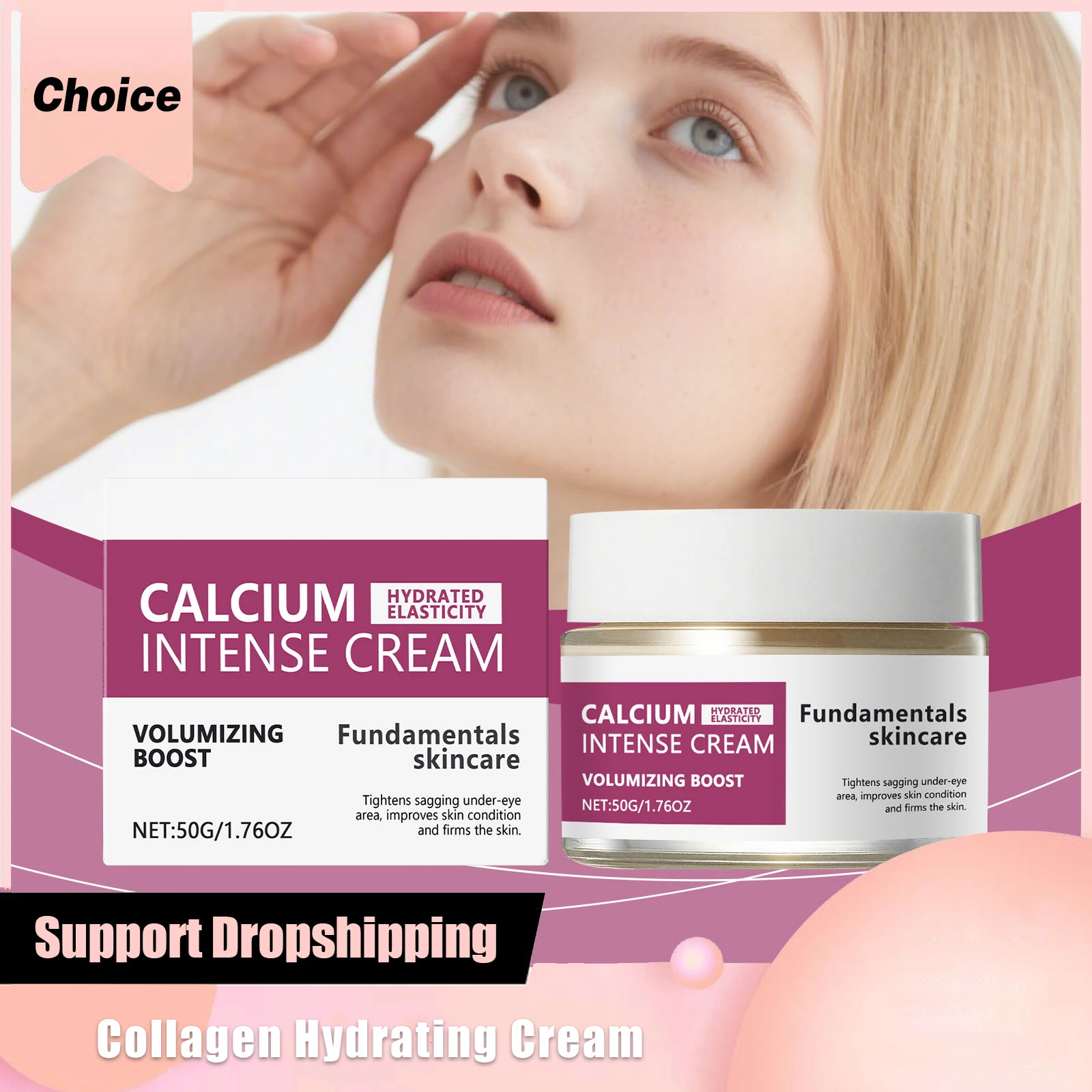 

Collagen Anti Aging Face Cream Hyaluronic Acid Wrinkle Firming Renewing Brightening Day Night Cream Skin Moisturizer for Women