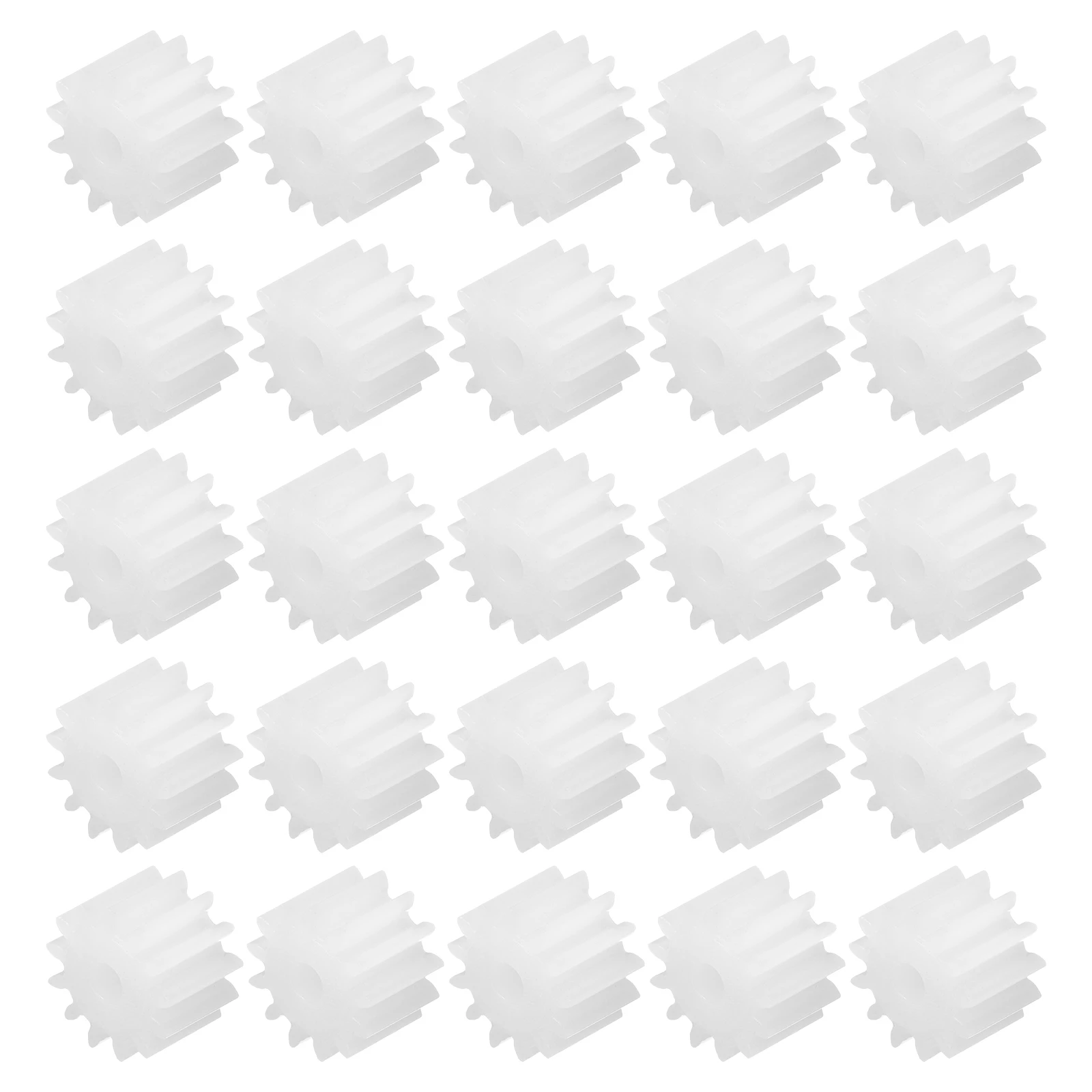 30Pcs Plastic Gears 8-16Teeth Plastic Shaft Gears Model 82A-162A Reduction Gear for RC Car Model DIY Robot White Module 0.5