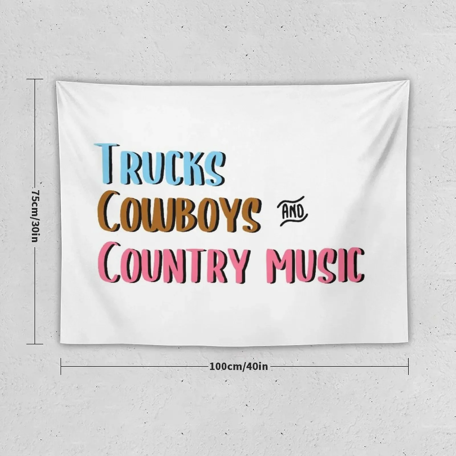 trucks, cowboys, and country music Tapestry House Decoration Room Ornaments Tapestry