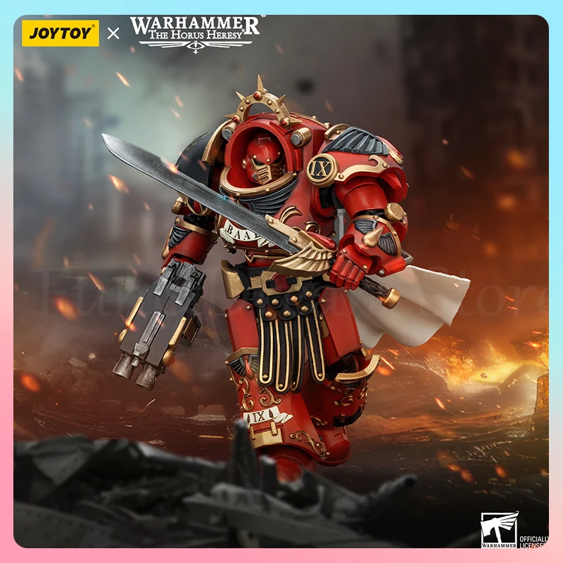 Joy Toy Warhammer 40k Anime Figure Blood Angels  Legion Praetor in Tartaros Terminator Armour Action Figure Decor Birthday Gift