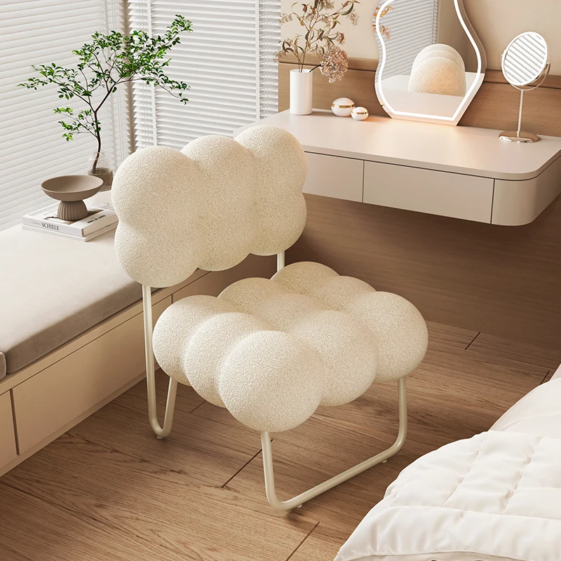 

Simple light luxury leisure bubble back chair Small apartment Internet celebrity makeup chair stool