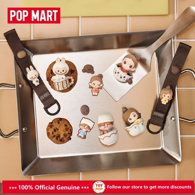 

Подлинная POP MART Bubble Mengli Coffee Factory Series слепая коробка с отверстиями, украшение для загадочной коробки, сумка для догадок, орнамент, фигурки для дома