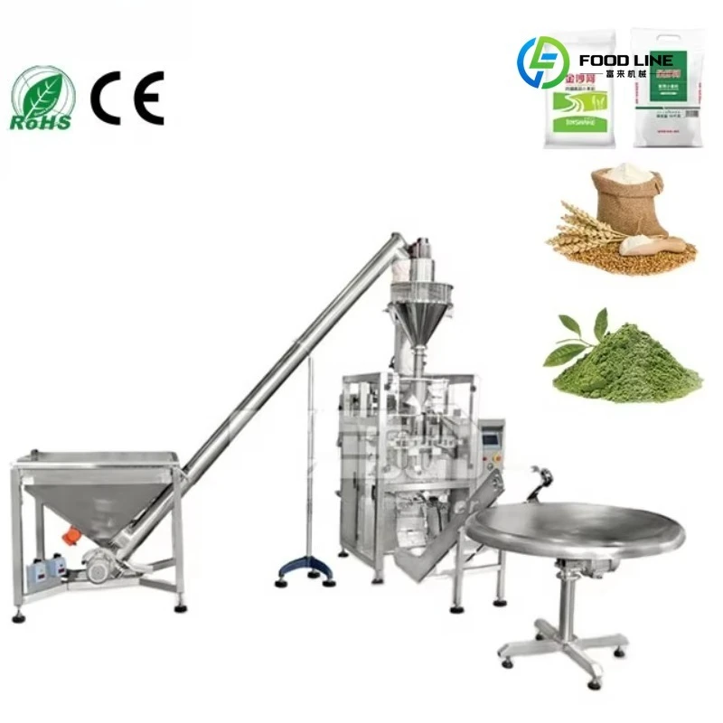 FL Custom Auto Screw Powder Packaging Machine Wheat Flour Milk Powder Sugar Coffee Powder Quantitative Weighing Packing Machine