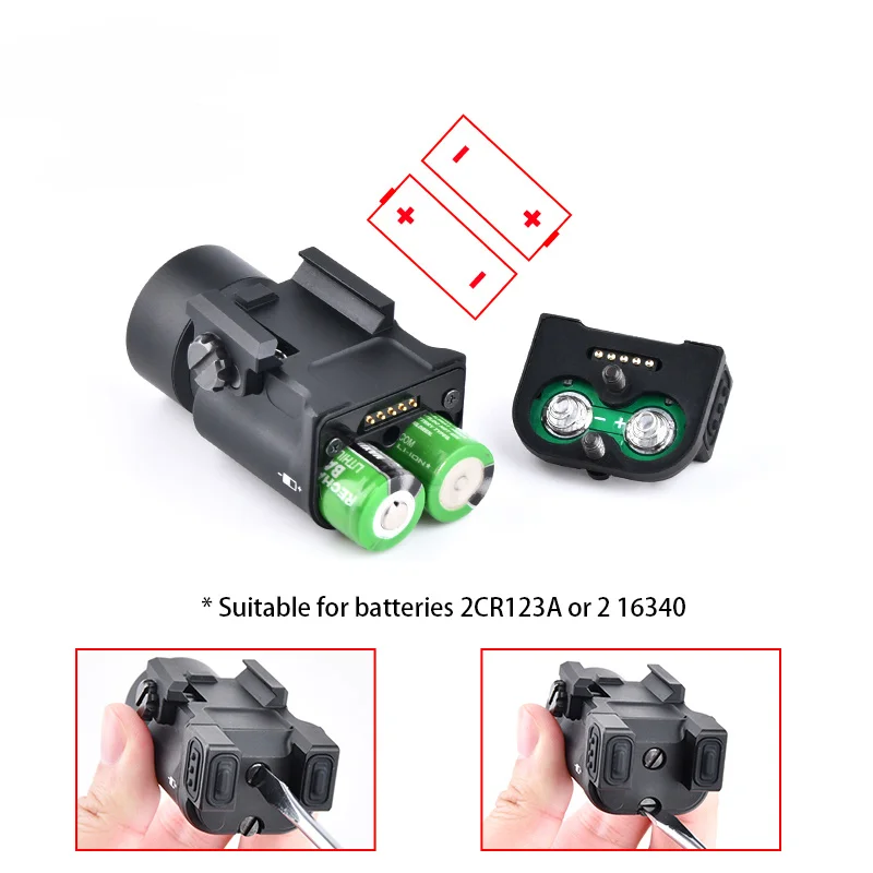 WADSN Zenitco KLESCH-1 linterna táctica LED con riel Picatinny - imagen 2