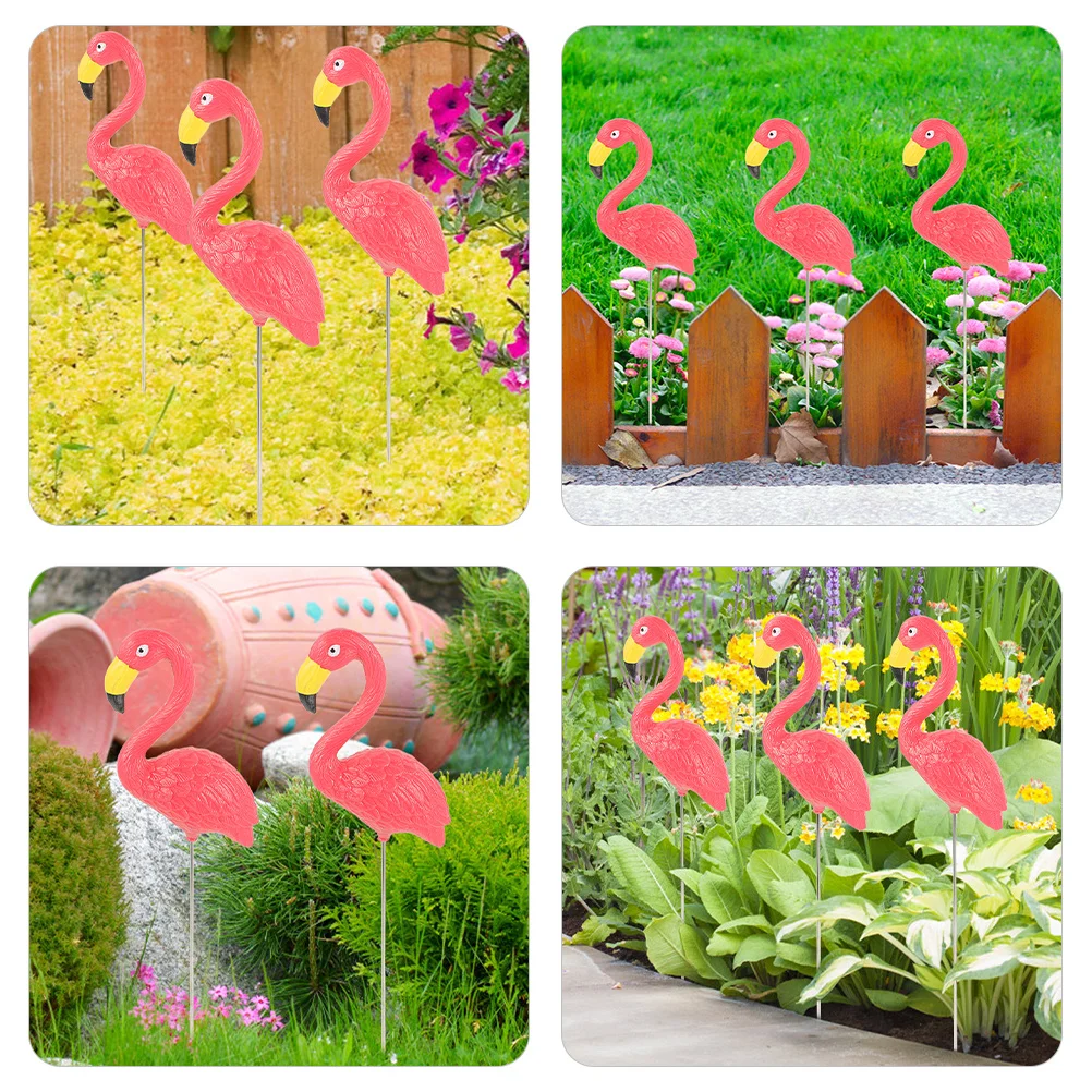 

Resin Flamingo Lawn Ornament Decor for Garden Yard and Flowerpot Outdoor Garden Decorations Landscape Craft Yard Ornaments