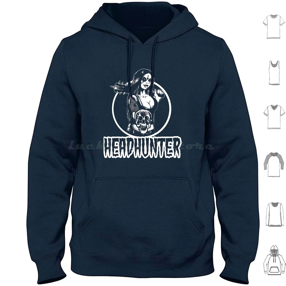 Ativo primeira onda veneno banho headhunter preto metal menina presente para fãs moletom com capuz algodão manga longa ativo primeira onda veneno