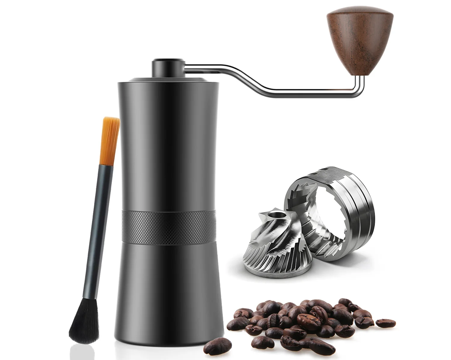 

Manual Coffee Grinder with Modern Aesthetics - Perfect for Home Baristas & Travel Use