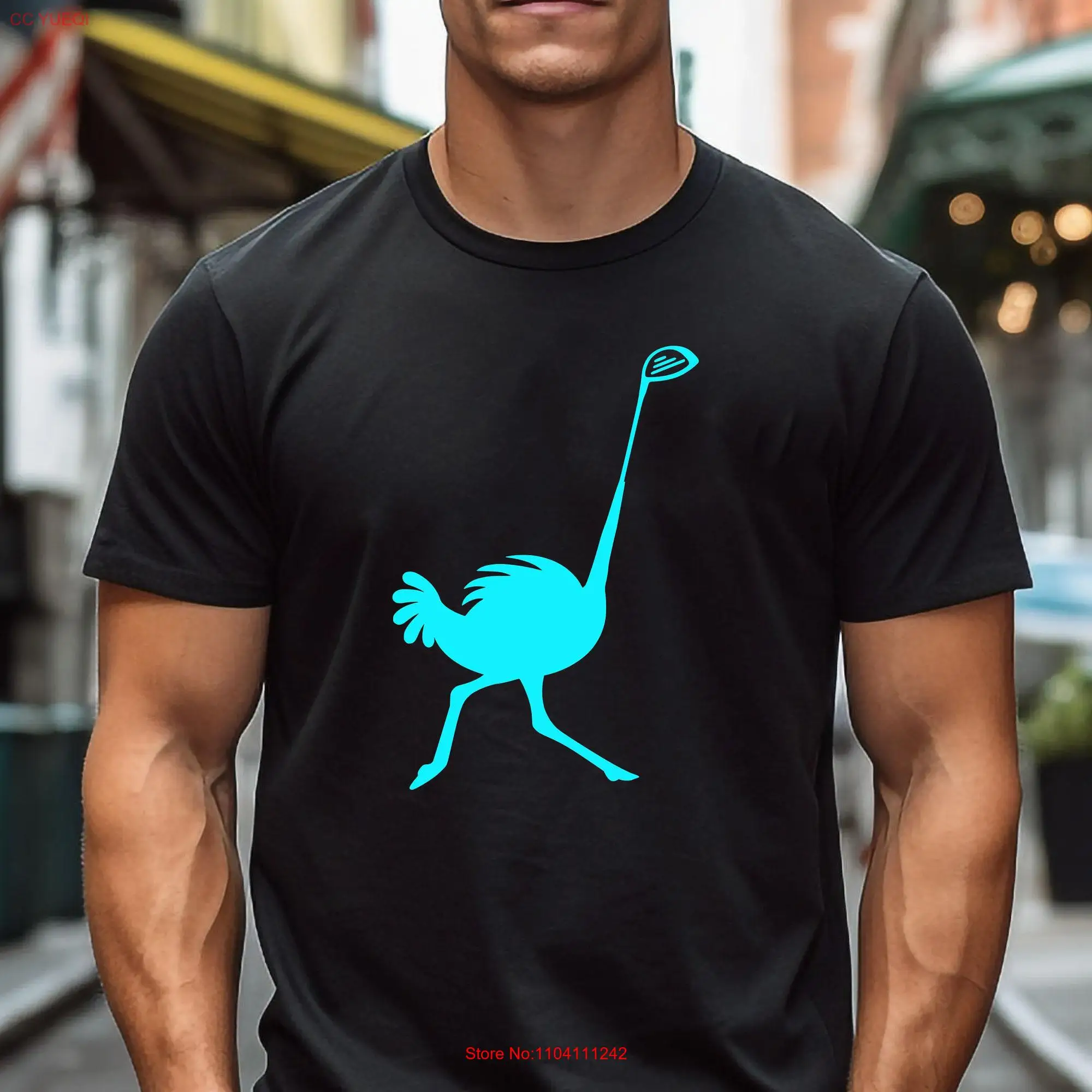 Ostrich Score Softstyle T Shirt long or short sleeves