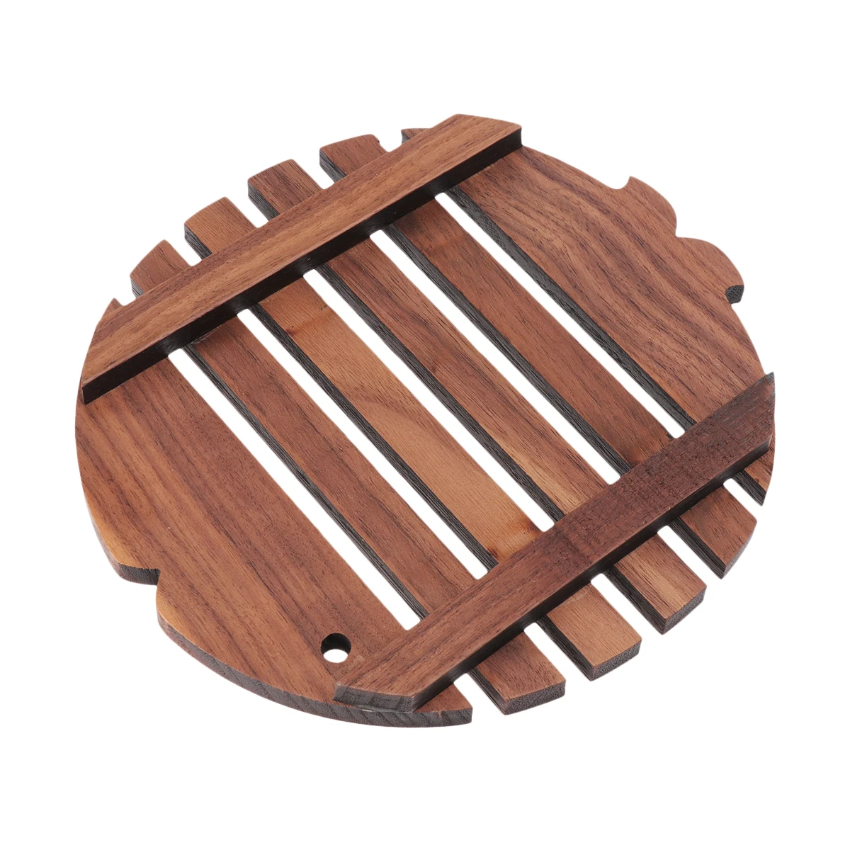 

Fish Shape Wooden Coasters Heat Resistant Non Slip Table Mat For Home Restaurant Use Smooth Design Cup Bowl