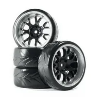 for 1:10 HSP HPI Axial Scx10 Trx4 Tamiya  Rally On Road  Car Tyre 4Pcs 1/10 RC Drift Tires Wheels hub 12mm Hex