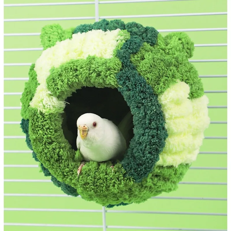 Bird Nest Parakeet Breeding House Parrot Snuggle Hut Budgie Bed for Conure Budgie Parakeet Cockatiel Lovebird Canary Finch