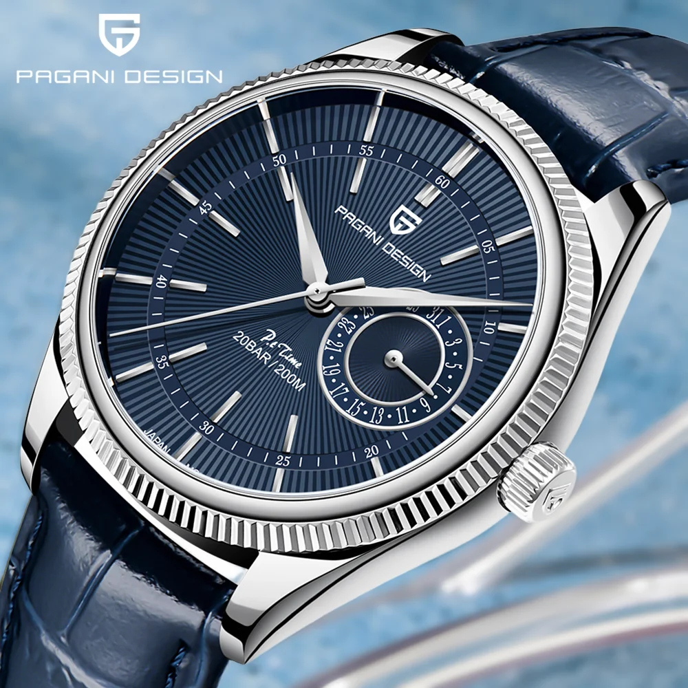 

Мужские дизайнерские часы Pagani, мужские роскошные часы для дайвинга с сапфировым стеклом, водонепроницаемые часы с датой 200 м, мужские деловые часы