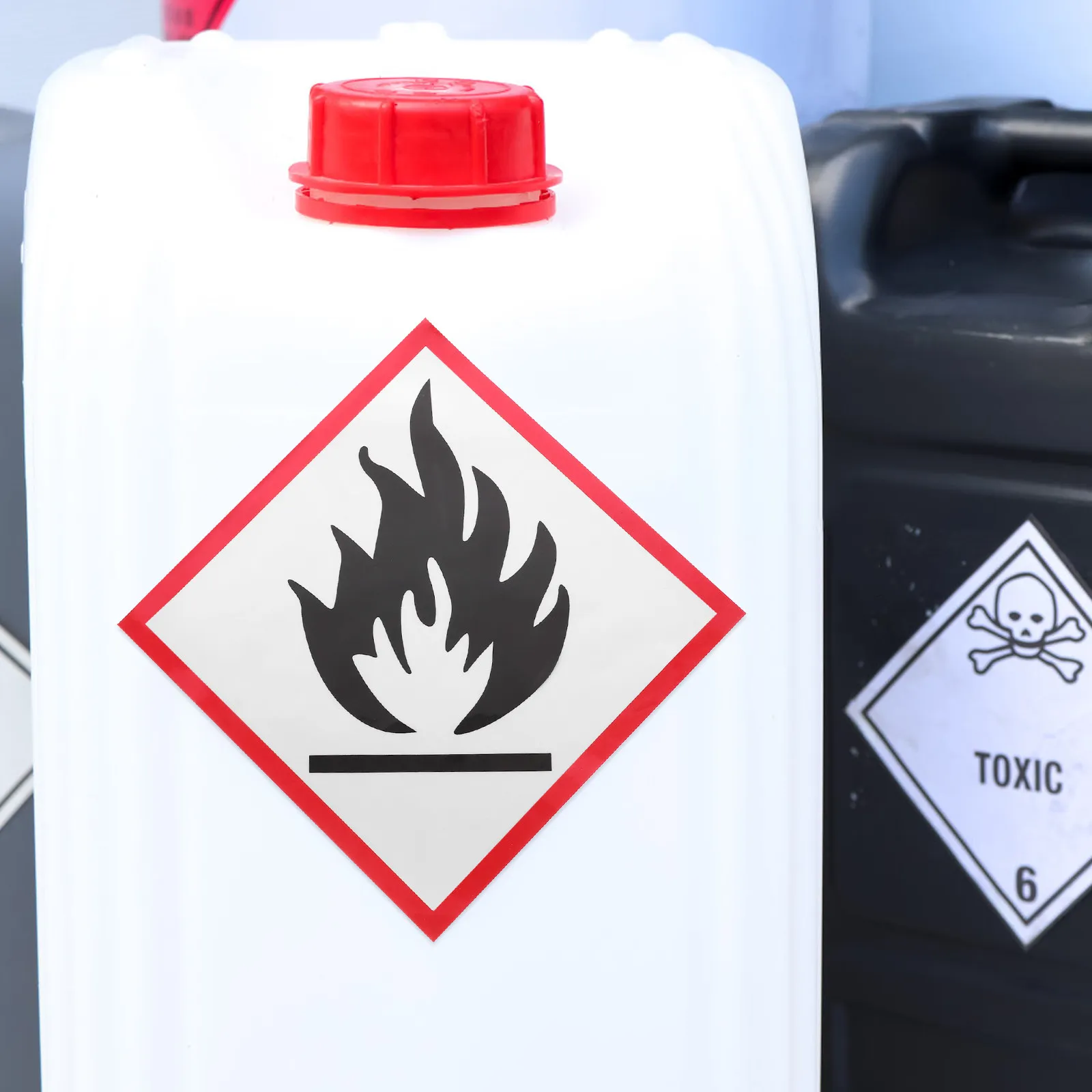 High Visibility Reflective Sticker Caution Sign Waterproof Abrasion Resistant for Industrial Warehouse Lab Safety