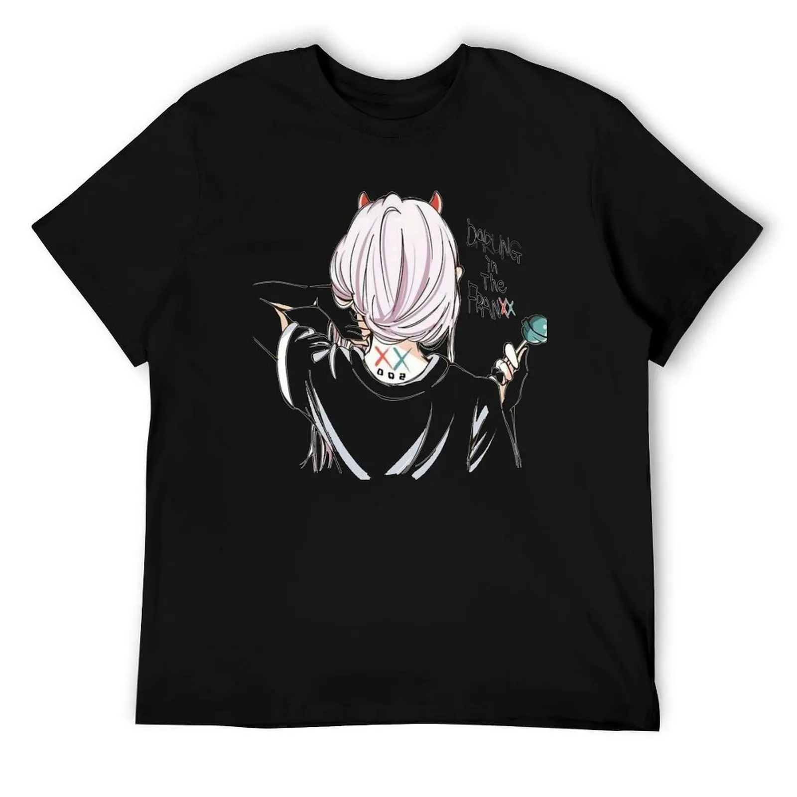 

Футболка Darling In The Franxx, мужские футболки с принтом, мужские футболки, футболка с графикой