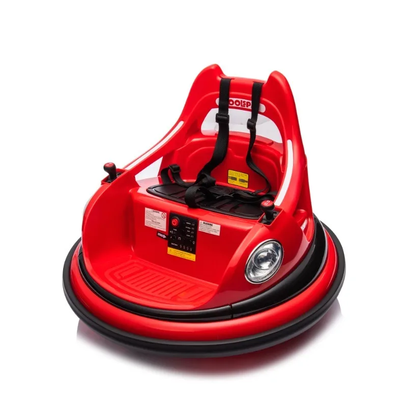 12V ride on bumper car for kids,electric car for kids,1.5-5 Years Old,W/Remote Control, LED Lights, Bluetooth