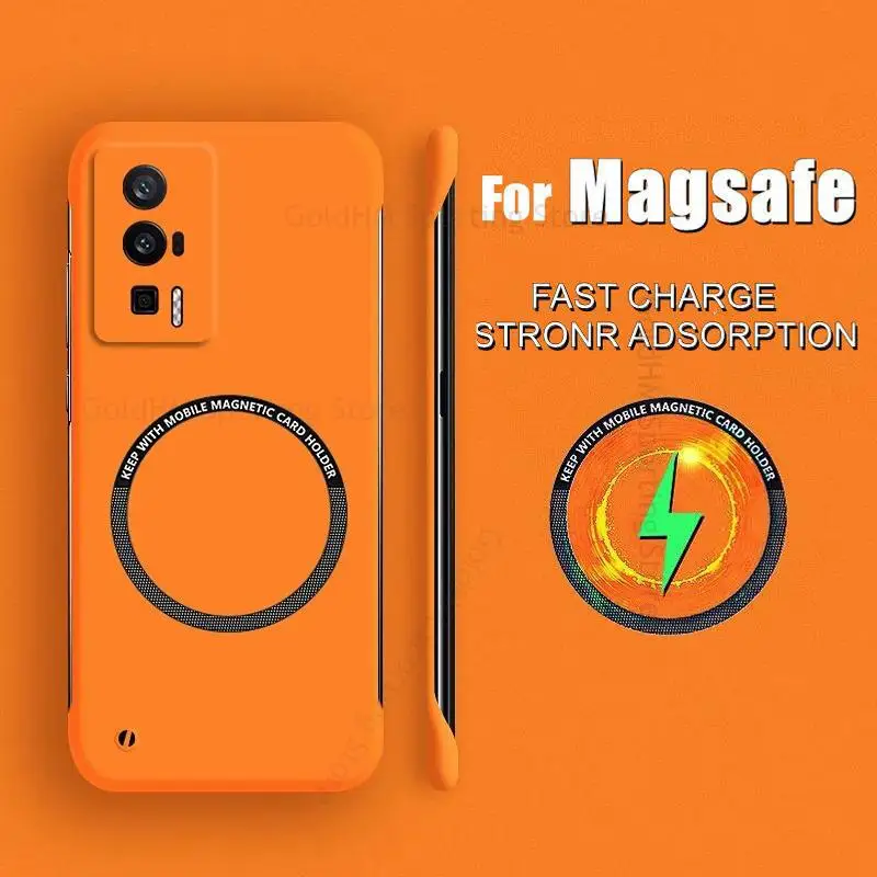 

Funda For Redmi K60 Pro K50 Ultra For Magsafe Matte Frameless Case For Redmi K60E K50 Gaming K40 K30 K20 K60 Pro Magsafing Cover