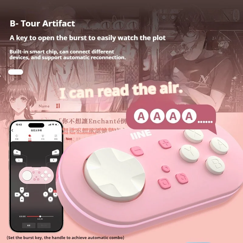 Mini Wireless Game Station 5 Consol With Four Adjustable Vibration Modes Suitable For Nintendo Switch Controller  Android Ios Pc