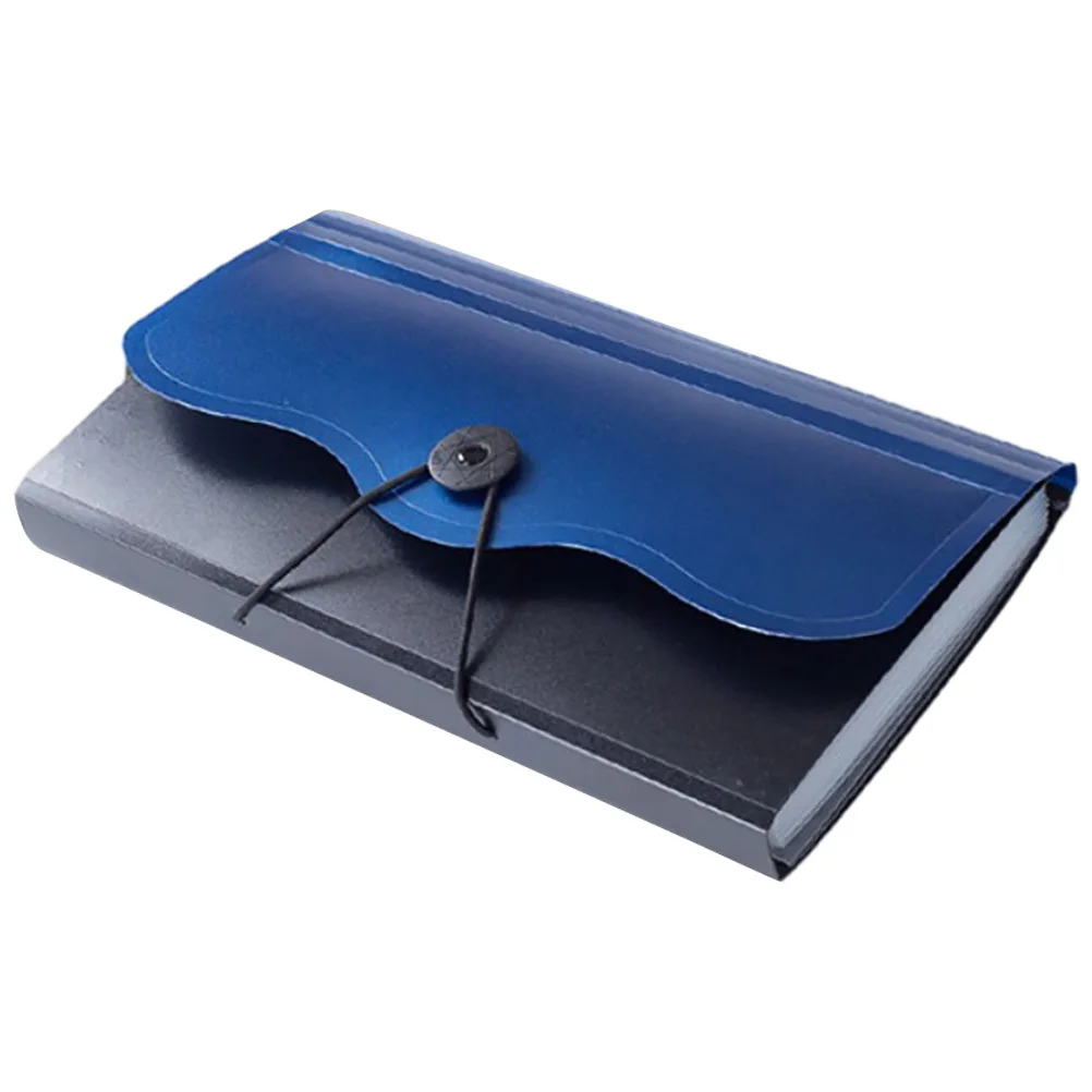 Plastic Accordion Folder Small File Organizer Portable Document Holder For Receipts Cards Tickets Multi-Layer Storage Bag