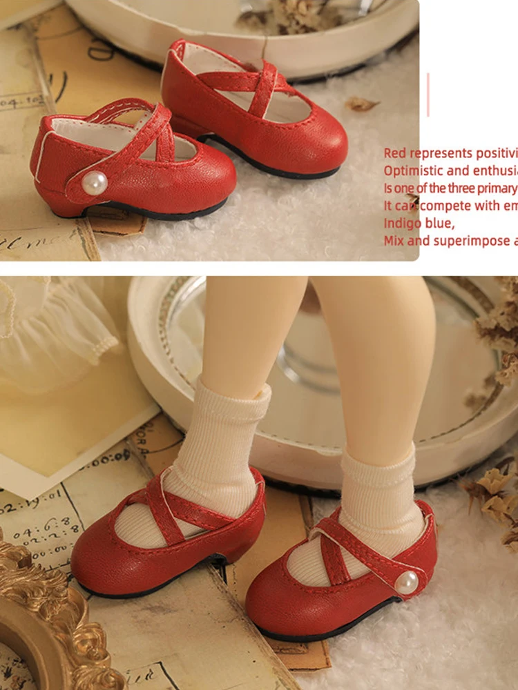 D09-P990  handmade toy 1/4 1/6 MSD gl yosd bjd/sd Doll shoes Versatile small leather shoes 1pair