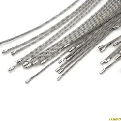 10 Pcs strumento per escursionismo filo portachiavi cavo portachiavi acciaio inossidabile 10/15/20cm strumento domestico