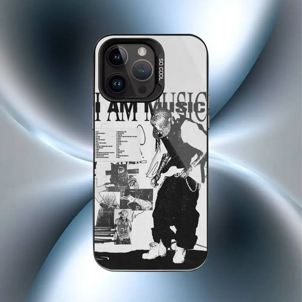 I AM MUSIC Playboi C-Carti Phone Case For iPhone17,16,15,14,13,12,11 Plus,Pro Max Black Candy Matte Shockproof Cover