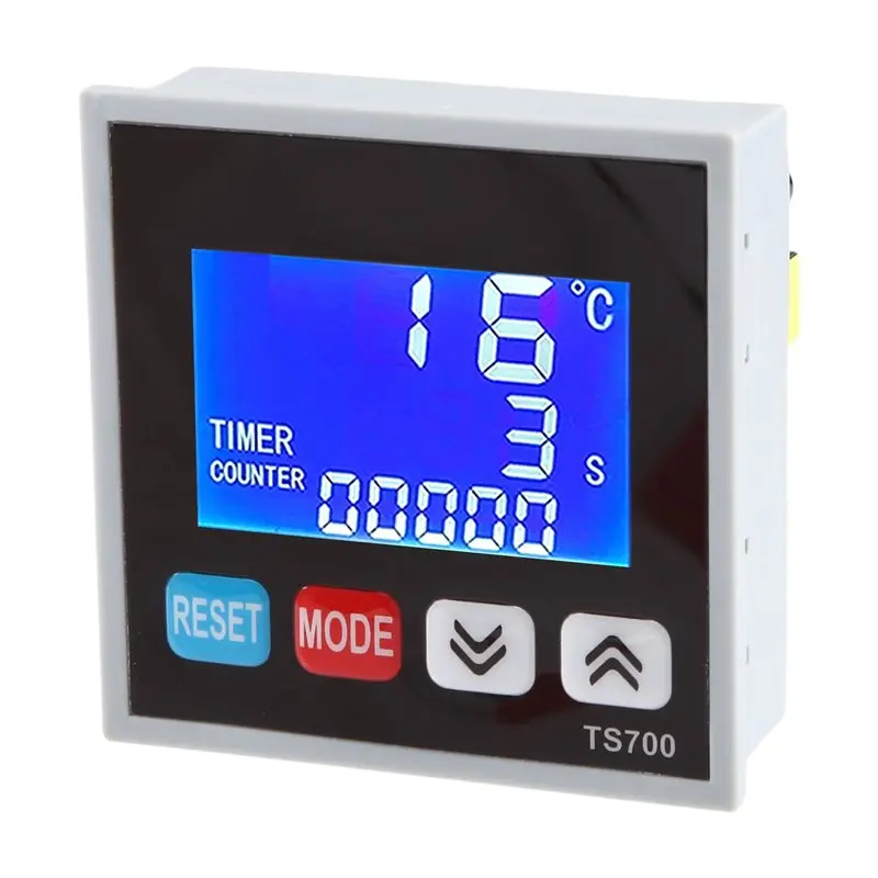 [NEWA76K!】 TS700 LED Smart Home Digital Temperature Controller Thermostat Timer Counting Function For Refrigerator Fan Heater AC