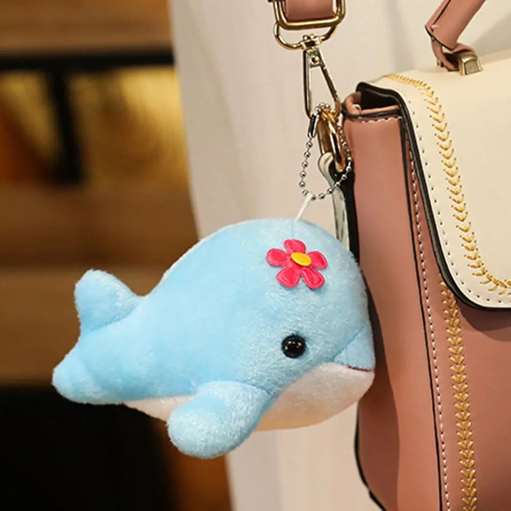 Kids Soft Toy Stuffed Toy Bag Charm Backpack Pendant Hanging Pendant Keychain Whale Plush Pendant Keyring Whale Plush Doll